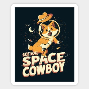 Corgi Space Cowboy by Tobe Fonseca Magnet
